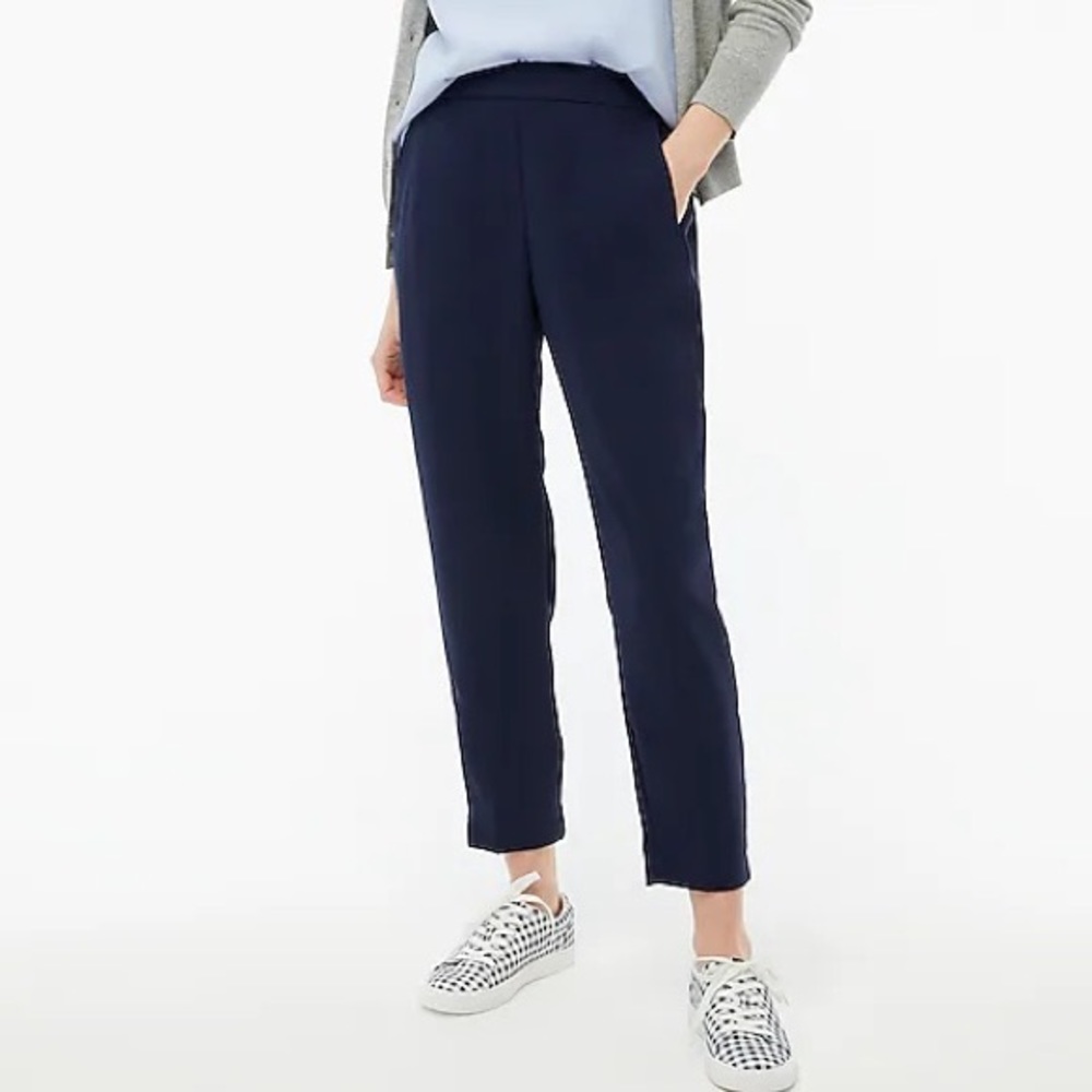 JCrew Jamie Pant with Elastic Waist in Navy
